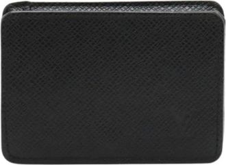 Louis Vuitton Pre-owned Wallets, male, Black, Size: ONE SIZE Pre-owned Taiga Coin Purse