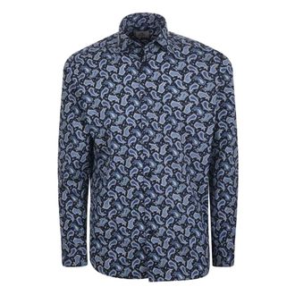 Etro Etro, Casual Shirts, male, Blue, Size: 2XL Printed Shirt