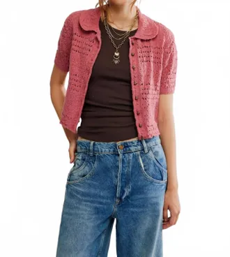Free People Womens Daylight Cardigan In Faded Rose