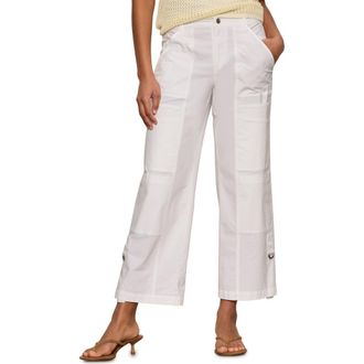 Sanctuary Angels Stretch Cotton Cargo Pants in White at Nordstrom, Size 32