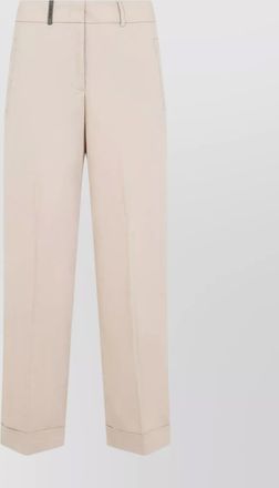 PESERICO stretch cotton pants punto luce