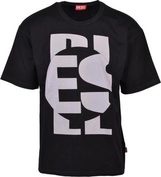 Diesel Tops, Heren, Zwart, XL, Katoen, Diesel t-shirt