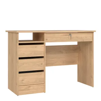 Furniture To Go Function Plus 4 Drawer Desk Handles Drawer in Light Brown | Size: A