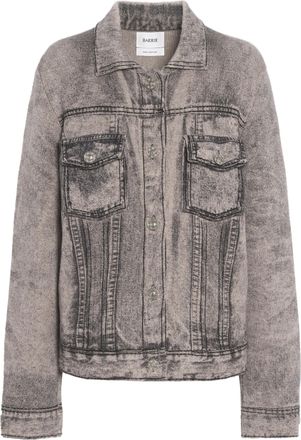 Barrie Denim-Effect Regular Jacket with Button Closure