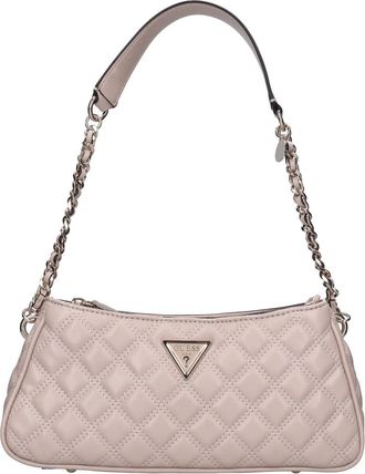 Guess Tassen, Dames, Beige, ONE Size, Leer, Giully Schoudertas