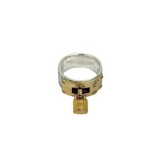 Herm&egrave;s Gold Silver Gold (18K) Silver 925 Band Ring (Pre-Owned)