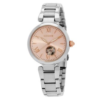 Citizen Quartz Pink Open Heart Dial Ladies Watch PR1050-68W