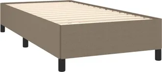 vidaXL Estructura De Cama Sin Colch&oacute;n Tela Gris Taupe 90x190 Cm Vidaxl