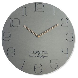 OEM Reloj De Pared Grande Para Sal&oacute;n, Gris, Ecol&oacute;gico, 50 Cm