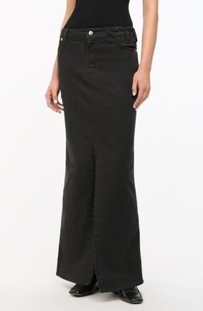 Staud + Wrangler The Denim Maxi Skirt in Black at Nordstrom Rack, Size 25