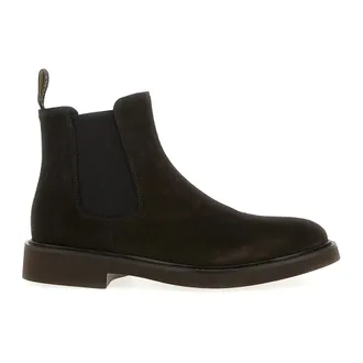 Doucal's Schoenen, Heren, Bruin, 42 EU, Leer, Beatles Enkellaarzen