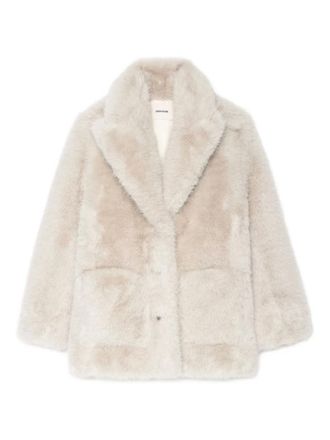 Zadig&Voltaire shawl-collar coat - women - Recycled Polyester - S - Neutrals