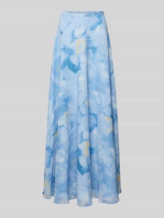 Jake*s Regular Fit Maxirock mit floralem Allover-Print in Sky, Gr&ouml;&szlig;e 32