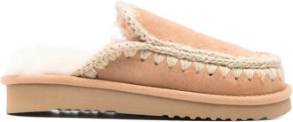 Mou Esquim&oacute; braided mules - Neutrals