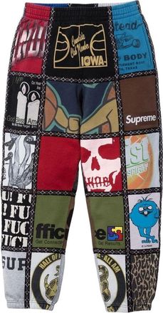 SUPREME FW25 x Number (N)ine Patchwork Sweatpant Multi FW25P65-MULTICOLOR