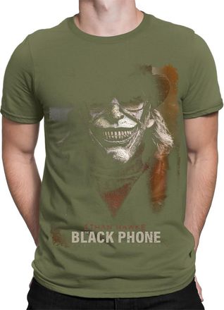 Generic Halloween T-Shirt Black Phone Movie Poster Spooky Scary Creepy Mens T Shirts HD Military Green XL