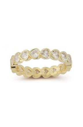 Glaze Jewelry Heart Eternity Ring in Gold at Nordstrom Rack, Size 7