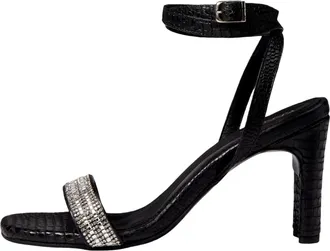 Kaanas Shania Diamond Heel With Ankle Strap Black H00153R-001 Womens