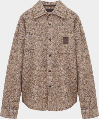 Loewe Men & apos;s Knitted Button-Front Overshirt