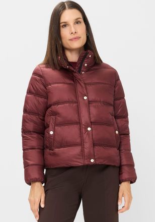 Fuchs Schmitt Steppjacke FUCHS SCHMITT Steppjacke, Damen, Gr. 36, rot (bordeaux), Web, Obermaterial: 100% Polyester, clean, unifarben, regular fit normal, Rundhals,