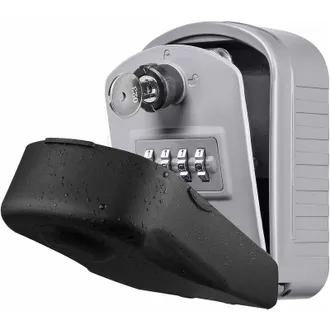 OEM Caja Fuerte Para Llaves De Exterior (nueva Generaci&oacute;n), 4 C&oacute;digos De Emergencia + Llaves, Impermeable/anticorrosi&oacute;n, Para Colegio/oficina/f&aacute;brica (gri
