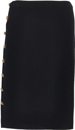 Versace Stretch viscose skirt with Medusa buttons Woman 40