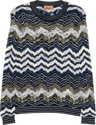 Missoni Blubase Trui - Dames - Ronde hals truien - Veelkleurig - S - Truien & Vesten