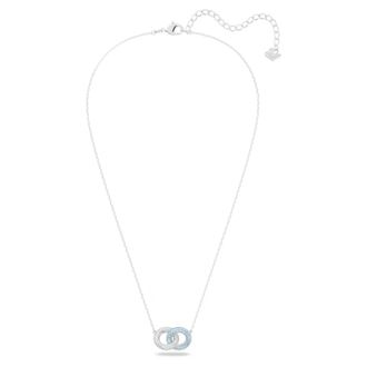 Swarovski Stone Pav&eacute; Interlocking Circles Ketting - Dames - Kettingen - Grijs - ONE Size - Accessoires