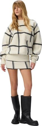 Missoni Jacquard Checkered Mini Skirt in White at Nordstrom, Size 40 It