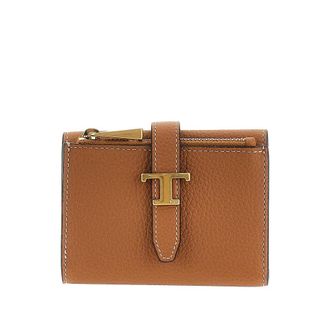 Tod's Grained leather tri-fold wallet Woman One Size
