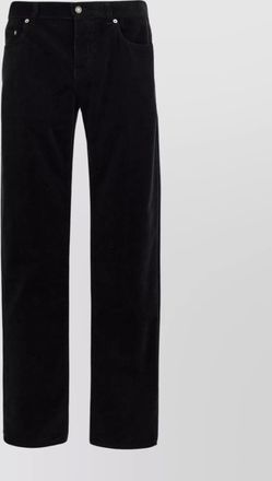 Saint Laurent corduroy trousers with belt loops and five-pocket design