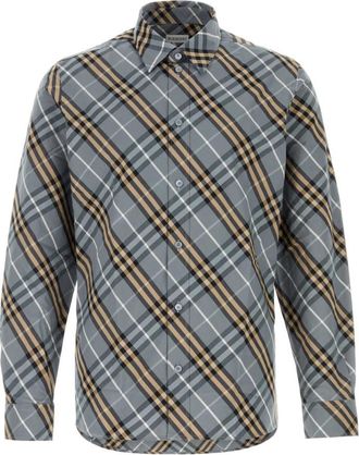 Burberry Grey Regular Check Shirt