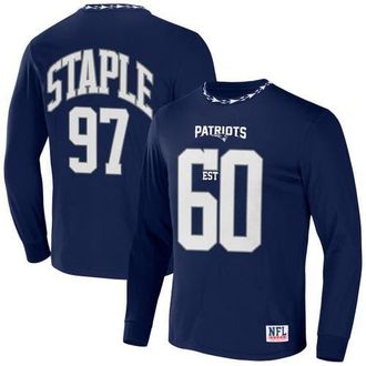 Staple Mens NFL x Staple Navy New England Patriots Core Team Long Sleeve T-Shirt at Nordstrom, Size Medium