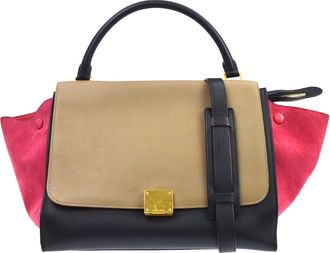 Celine Tricolor Trapeze Leather Multicolour Leather Handbag (Pre-Owned)