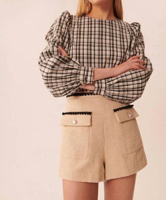 Tara Jarmon Solea Shorts In Natural