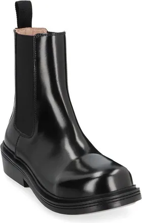 Bottega Veneta Womens Black Calfskin Ankle Boots