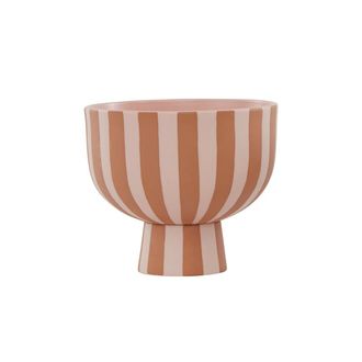 OYOY Toppu Schale &Oslash; 15 x H 13 cm, caramel / rose