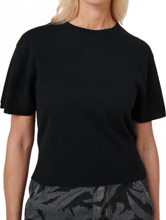 Kowtow Silhouette Short Sleeve Top In Black
