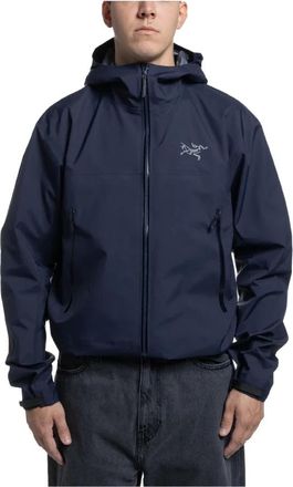 Arc'teryx Jassen, Heren, Blauw, S, Zwart Saffier Beta Jas Waterdicht Lichtgewicht