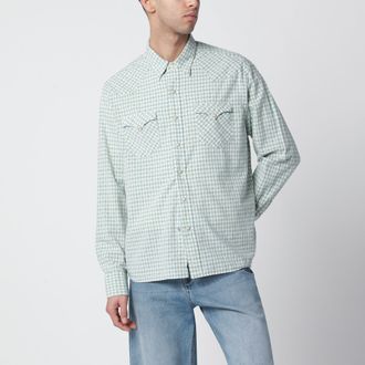 Polo Ralph Lauren White/green Classic-Fit madras western shirt