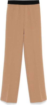 Ermanno Scervino Kameelbroek - Dames - Straight fit broeken - Bruin - L - Broeken