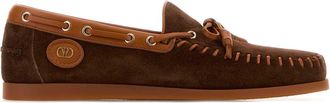 Valentino Garavani Brown Suede Loafers