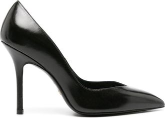 Stuart Weitzman Eva 100mm leather pumps - women - Calf Leather/Calf Leather/Calf Leather - 36,5 - Black