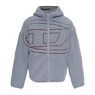 Diesel S-Zat Sweatshirt - Heren - Vesten met rits - Grijs - M - Polyester - Hoodies & sweatvesten