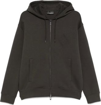 Emporio Armani Felpa con cappuccio e logo - Nero