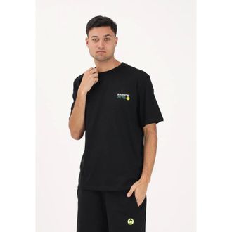 Barrow T-Shirts, male, Black, Size: XS Smile King Retro