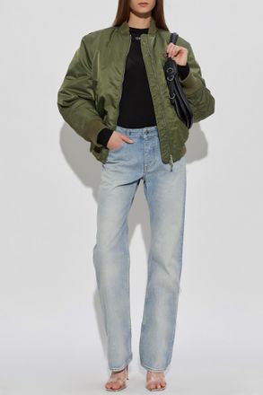 Off-white Insulated Bomber Jacket, Womens, Green