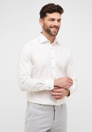 Eterna Langarmhemd ETERNA MODERN FIT, Herren, Gr. 40, Normalgr&ouml;ssen, beige, Twill, 100% Baumwolle, tailliert, Manschette, Hemden Langarmhemd, NON IRON (b&uuml;gel