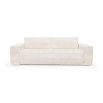 Sia Home Sof&aacute; cama con colch&oacute;n dunlopillo de 140 cm 3 plazas pana crema
