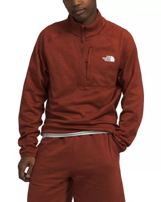 The North Face Canyonlands Mens Brandy Brown Heather Half Zip Jacket SGN576